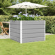 Vidaxx jardinière gris clair 100 x 100 x 75 cm acier