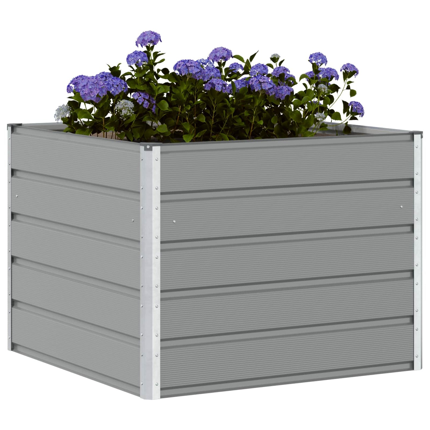 Vidaxx jardinière gris clair 100 x 100 x 75 cm acier