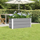 Vidaxx jardinière gris clair 100 x 40 x 45 cm acier