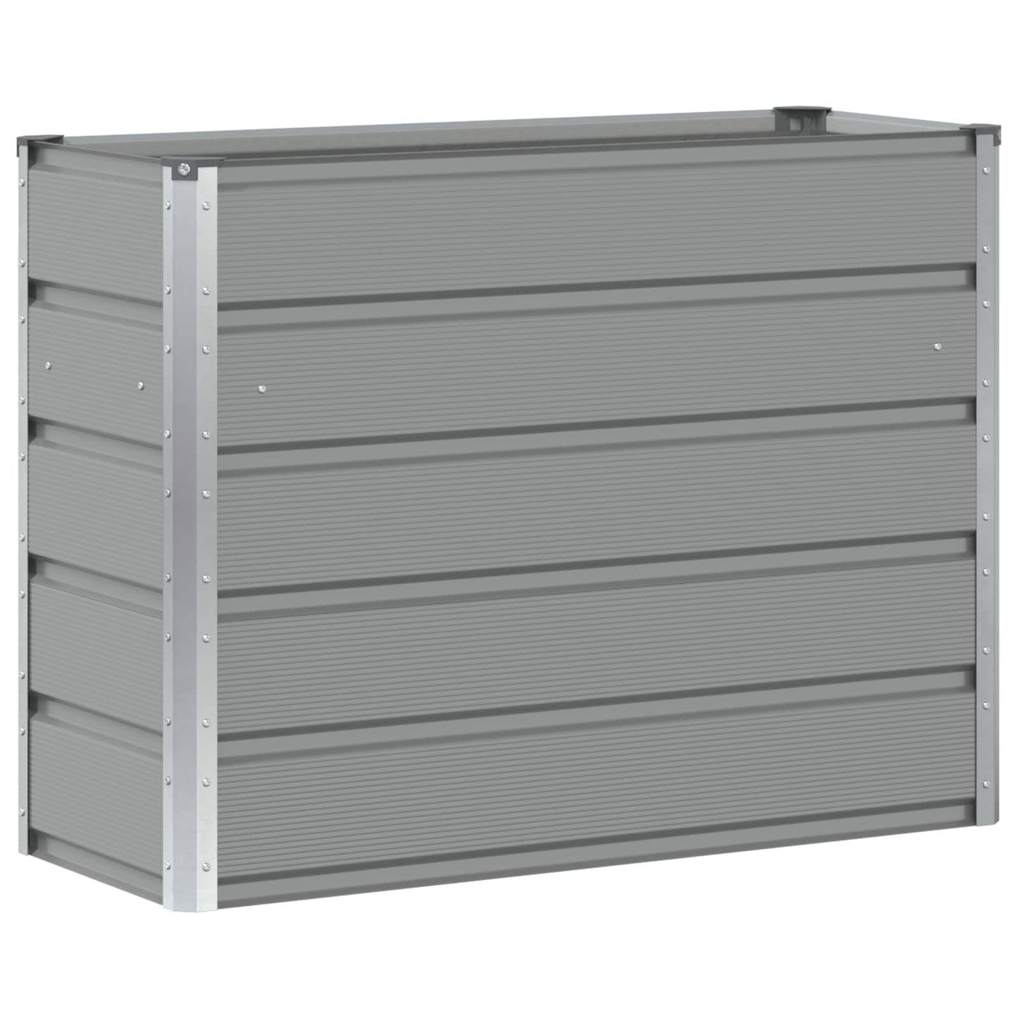 Vidaxx jardinière gris clair 100 x 40 x 75 cm acier