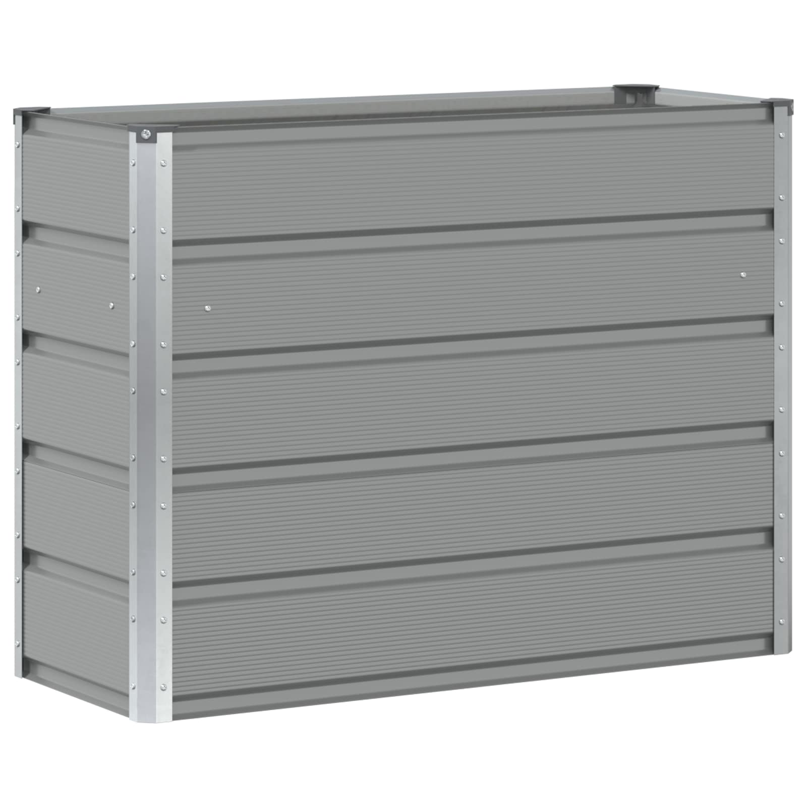 Vidaxx jardinière gris clair 100 x 40 x 75 cm acier