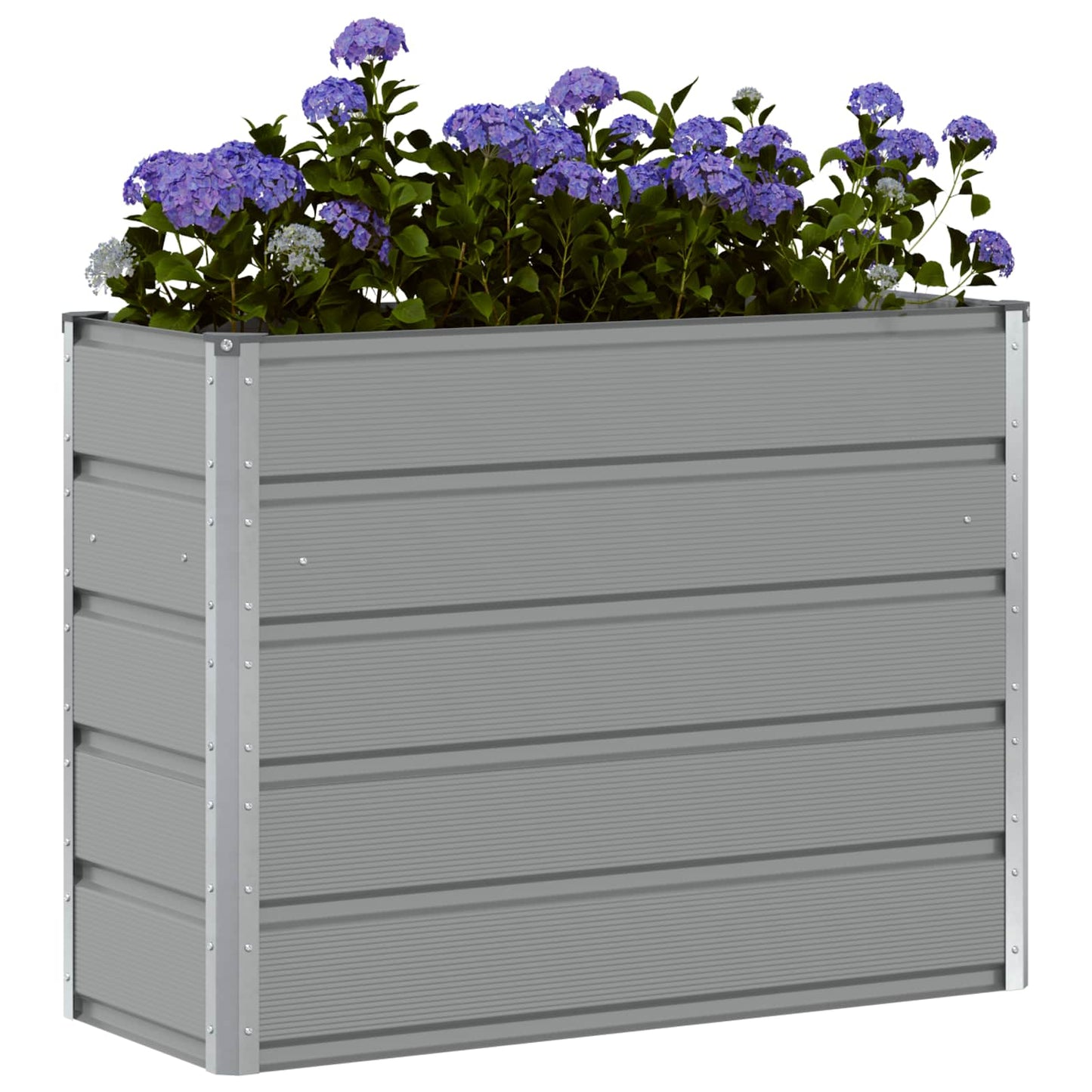 Vidaxx jardinière gris clair 100 x 40 x 75 cm acier