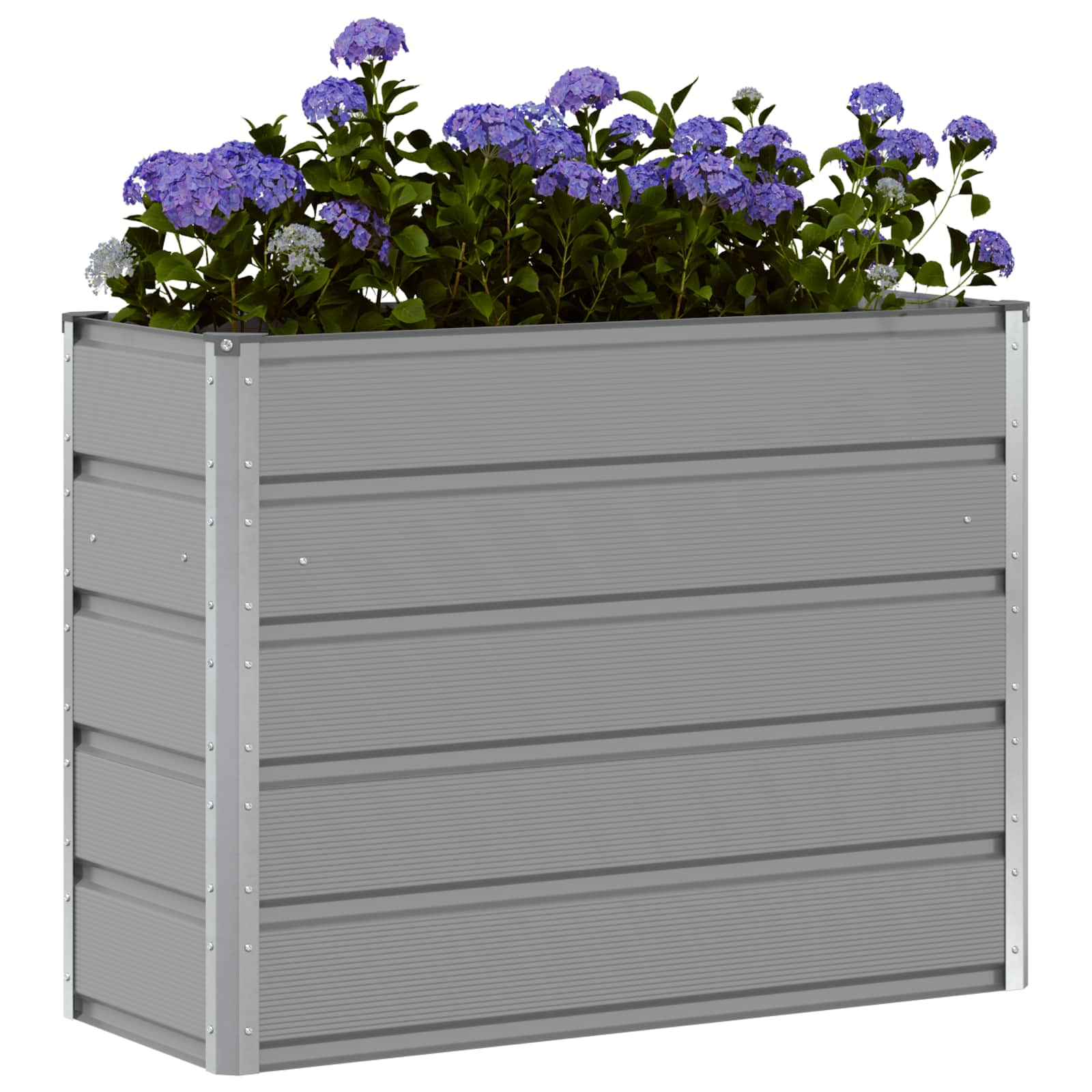 Vidaxx jardinière gris clair 100 x 40 x 75 cm acier