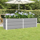 Vidaxx jardinière gris clair 160 x 40 x 45 cm acier