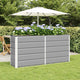 Vidaxx jardinière gris clair 160 x 40 x 75 cm acier