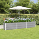 Vidaxx jardinière gris clair 240 x 40 x 45 cm acier