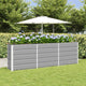 Vidaxx jardinière gris clair 160 x 40 x 75 cm acier