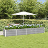 Vidaxx jardinière gris clair 320 x 40 x 45 cm acier
