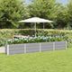 Vidaxx jardinière gris clair 320 x 40 x 45 cm acier