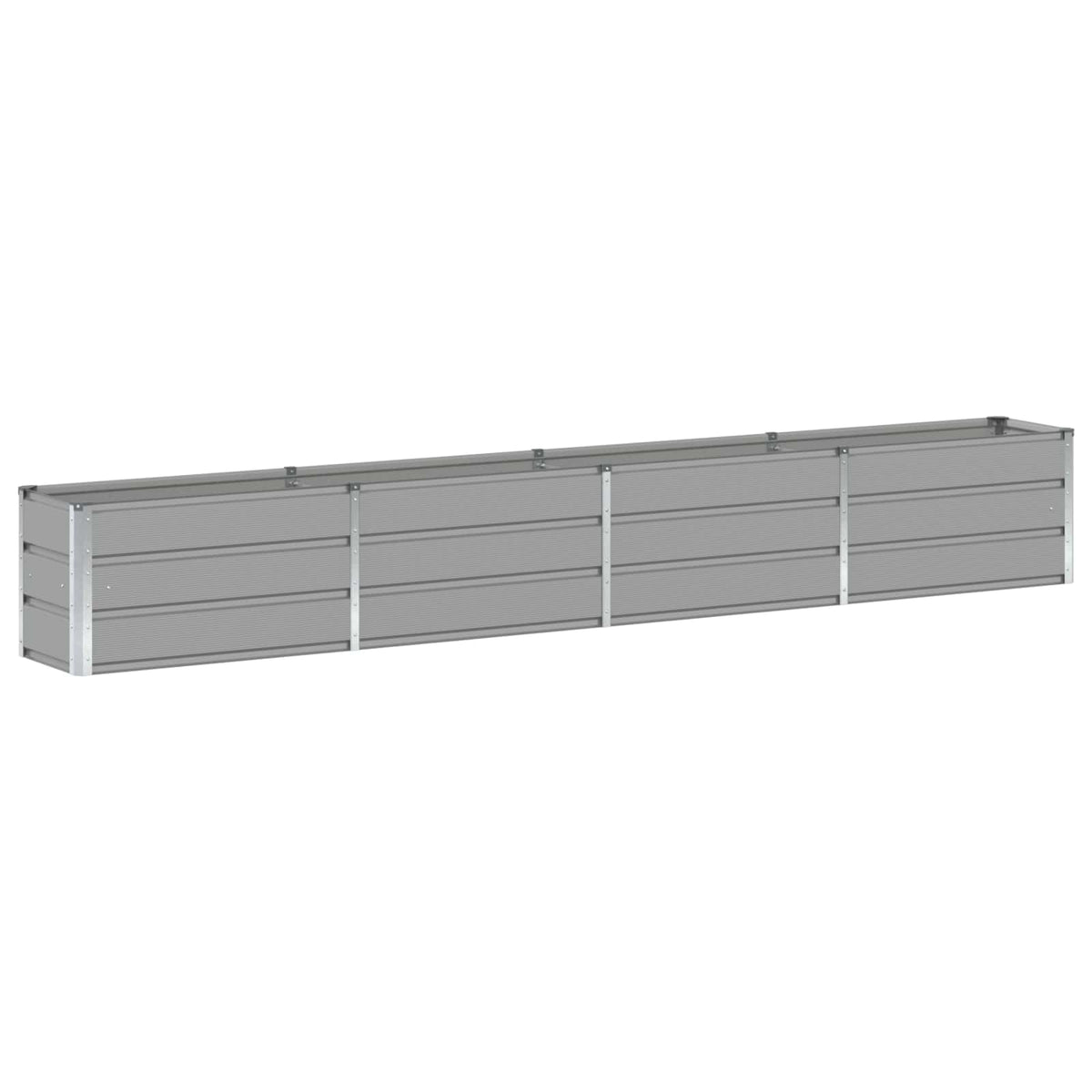 Vidaxx jardinière gris clair 320 x 40 x 45 cm acier