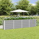 Vidaxx jardinière gris clair 160 x 40 x 75 cm acier
