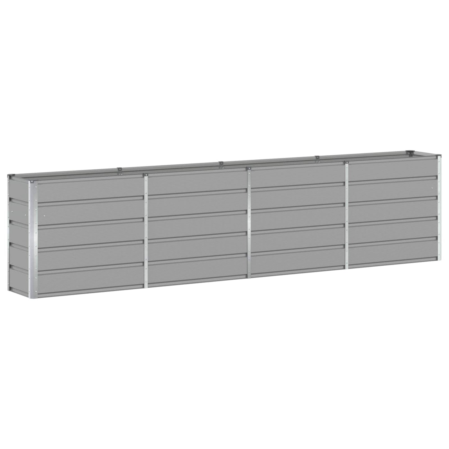 Vidaxx jardinière gris clair 160 x 40 x 75 cm acier