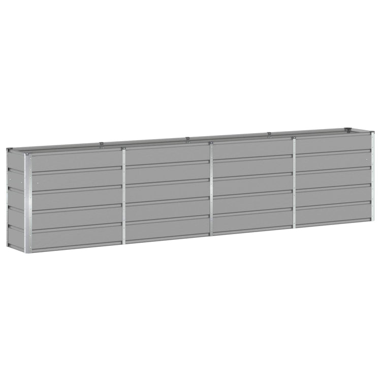 Vidaxx jardinière gris clair 160 x 40 x 75 cm acier