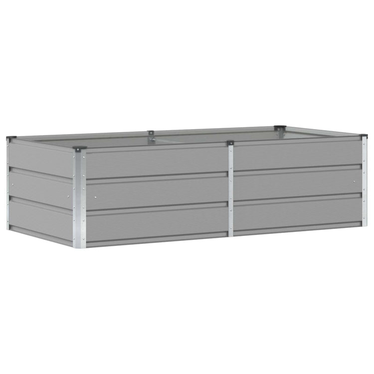 Vidaxx jardinière gris clair 160 x 80 x 45 cm acier