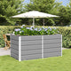 Vidaxx jardinière gris clair 160 x 80 x 75 cm acier