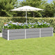Vidaxx jardinière gris clair 240 x 80 x 45 cm acier