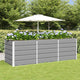 Vidaxx jardinière gris clair 240 x 80 x 75 cm acier