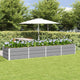 Vidaxx jardinière gris clair 320 x 80 x 45 cm acier