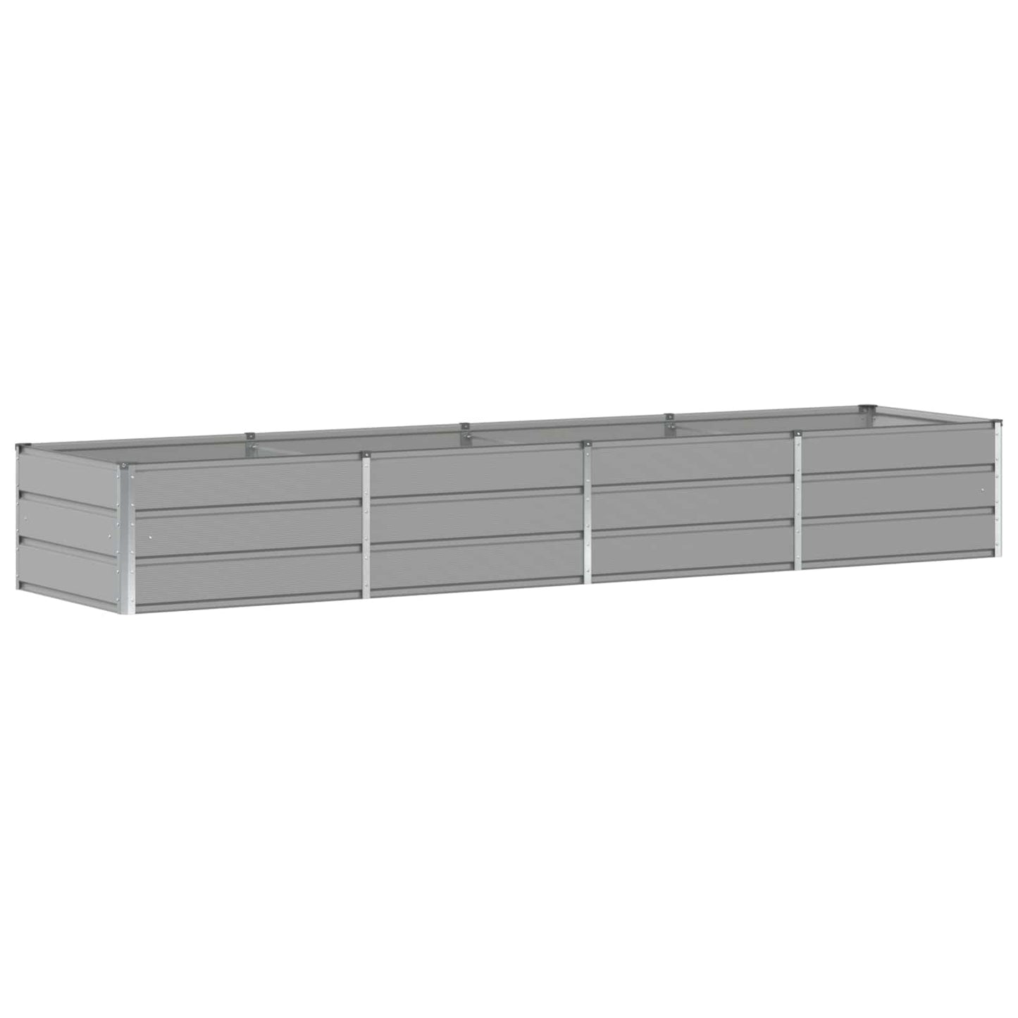 Vidaxx jardinière gris clair 320 x 80 x 45 cm acier
