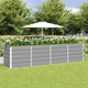 Vidaxx jardinière gris clair 240 x 80 x 75 cm acier