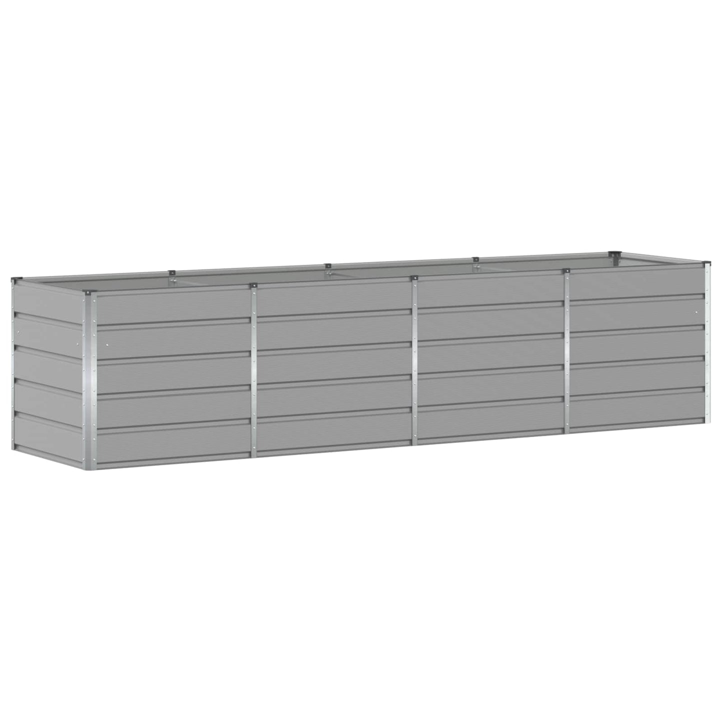 Vidaxx jardinière gris clair 240 x 80 x 75 cm acier
