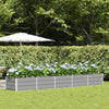 Vidaxx jardinière gris clair 400 x 80 x 45 cm acier