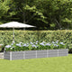 Vidaxx jardinière gris clair 400 x 80 x 45 cm acier