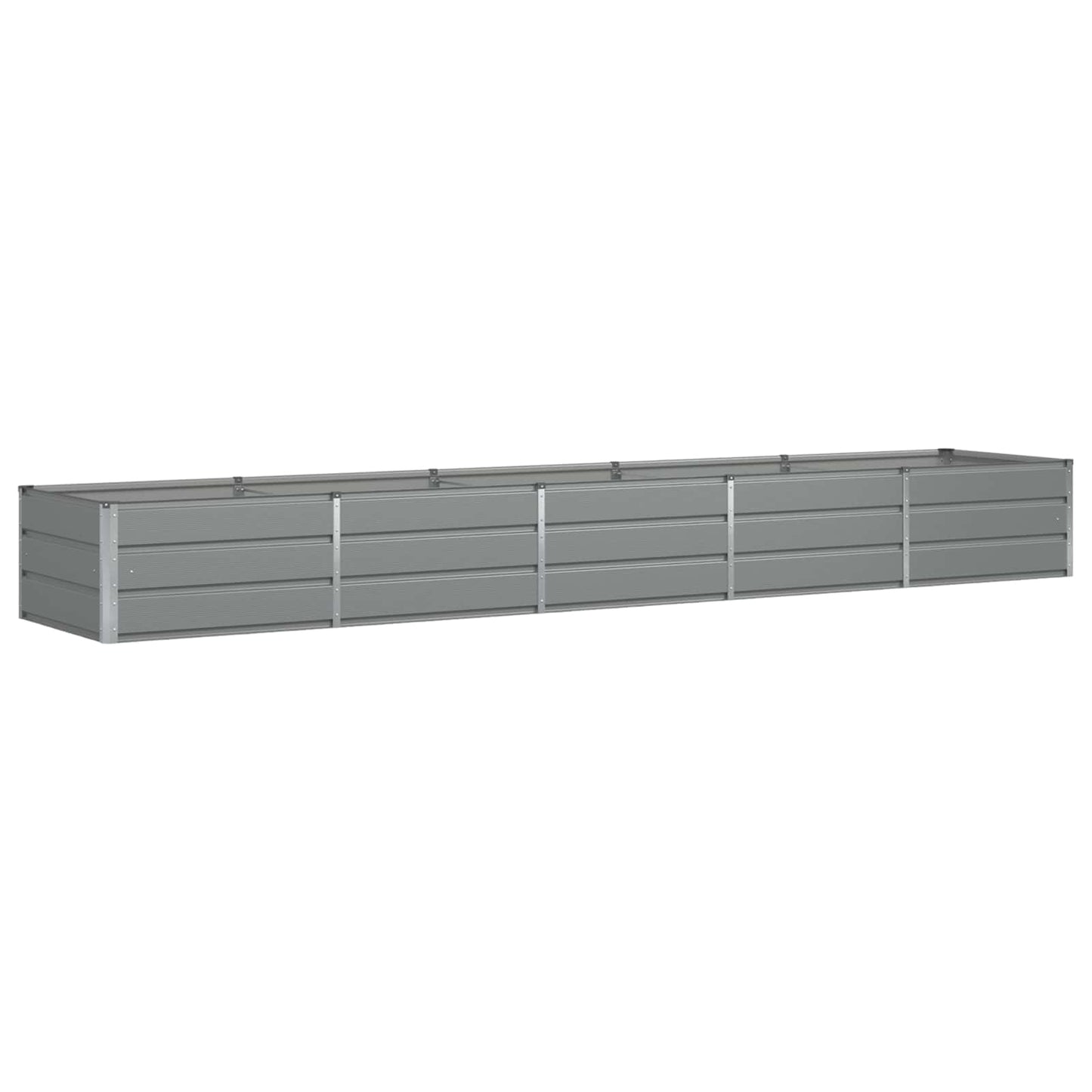 Vidaxx jardinière gris clair 400 x 80 x 45 cm acier