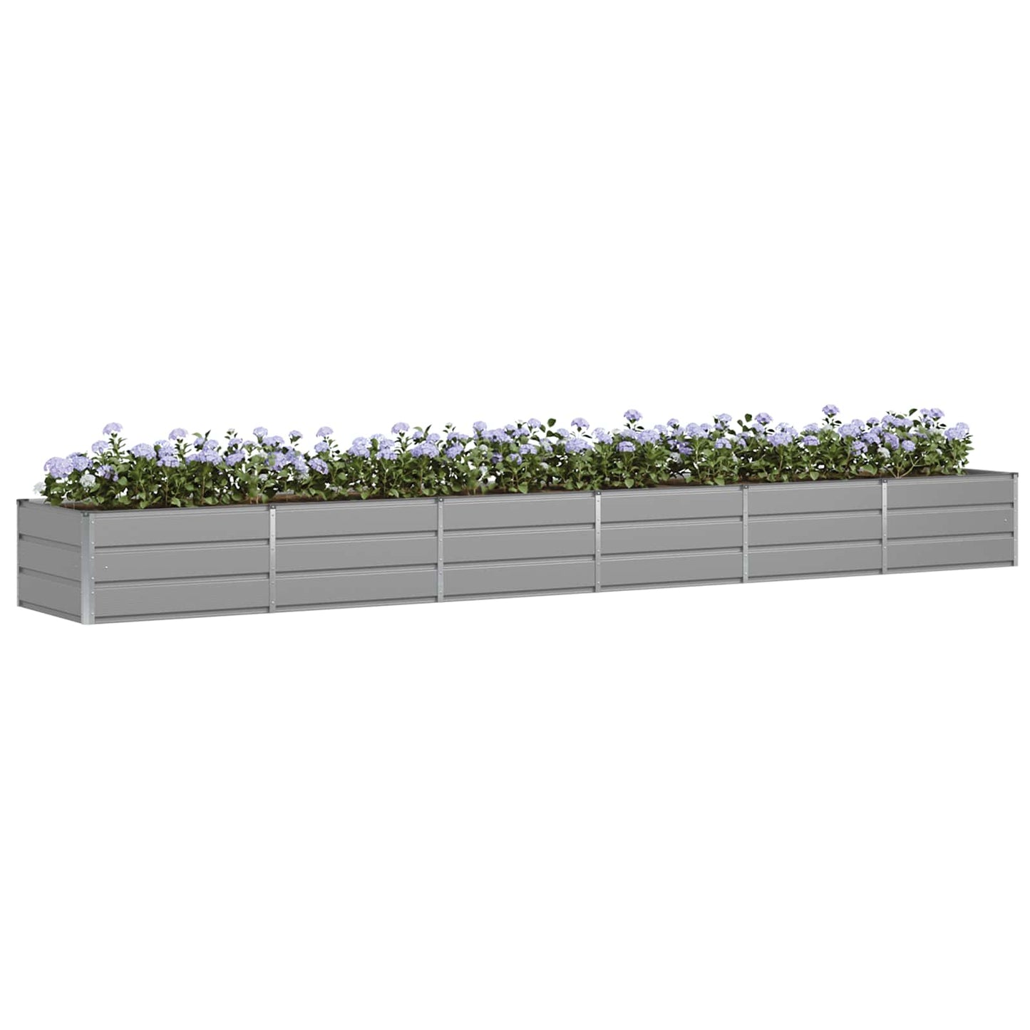 Vidaxx jardinière gris clair 480 x 80 x 45 cm acier