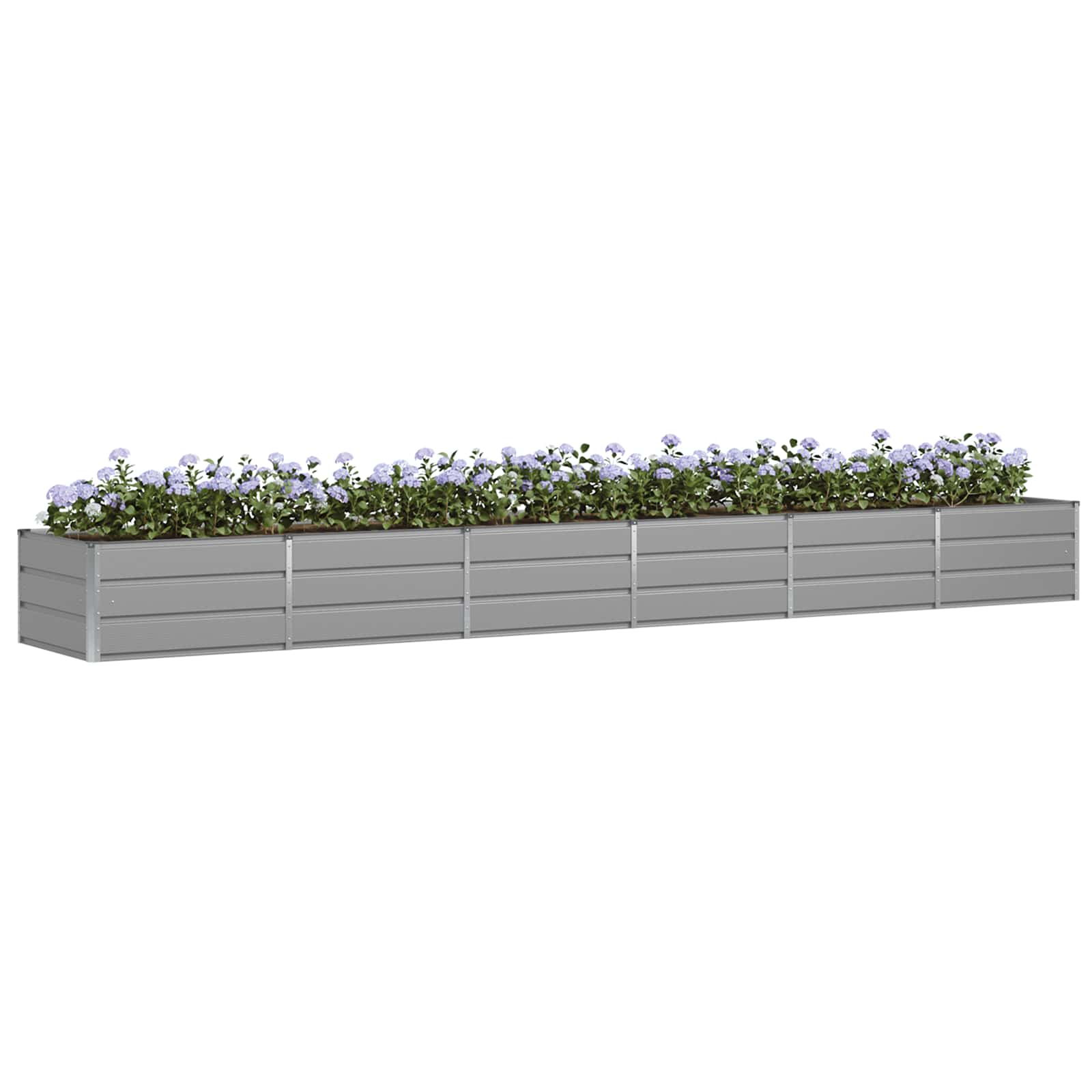 Vidaxx jardinière gris clair 480 x 80 x 45 cm acier
