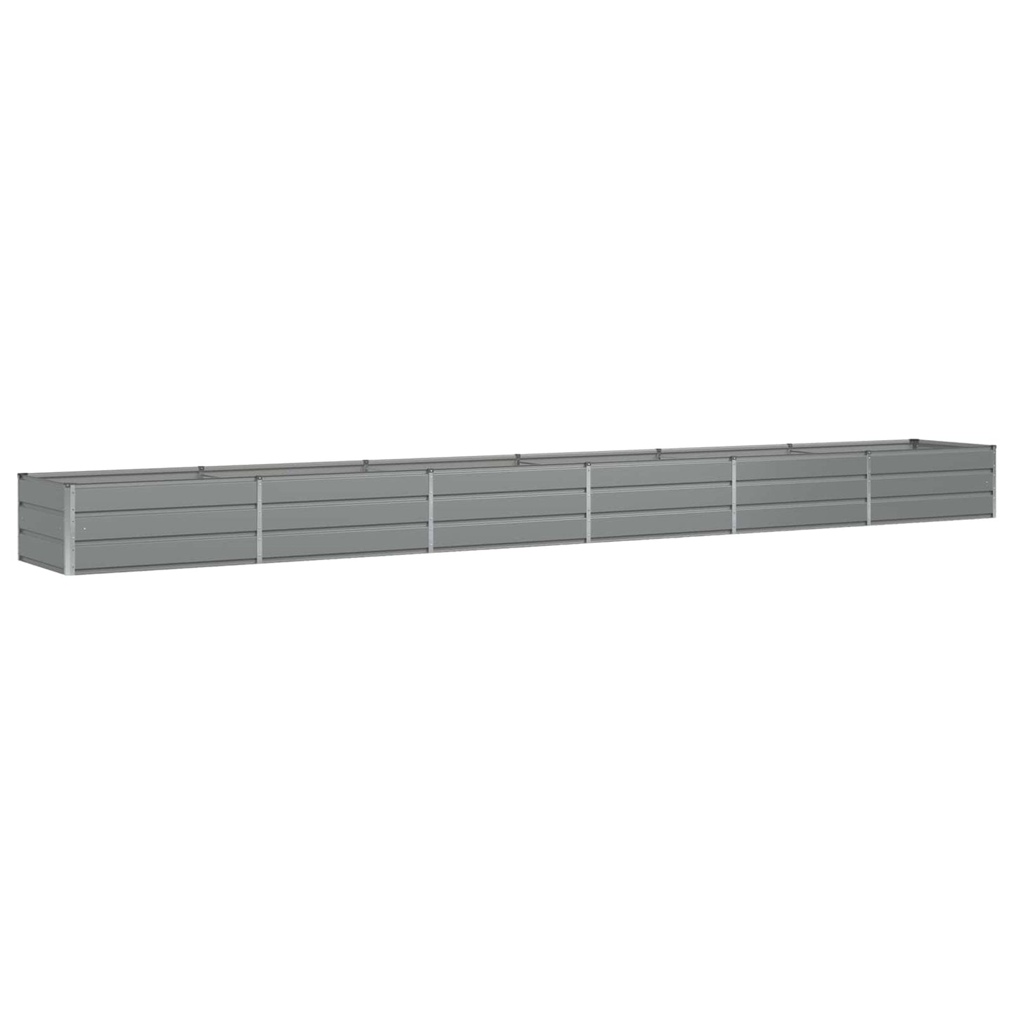Vidaxx jardinière gris clair 600 x 80 x 45 cm acier