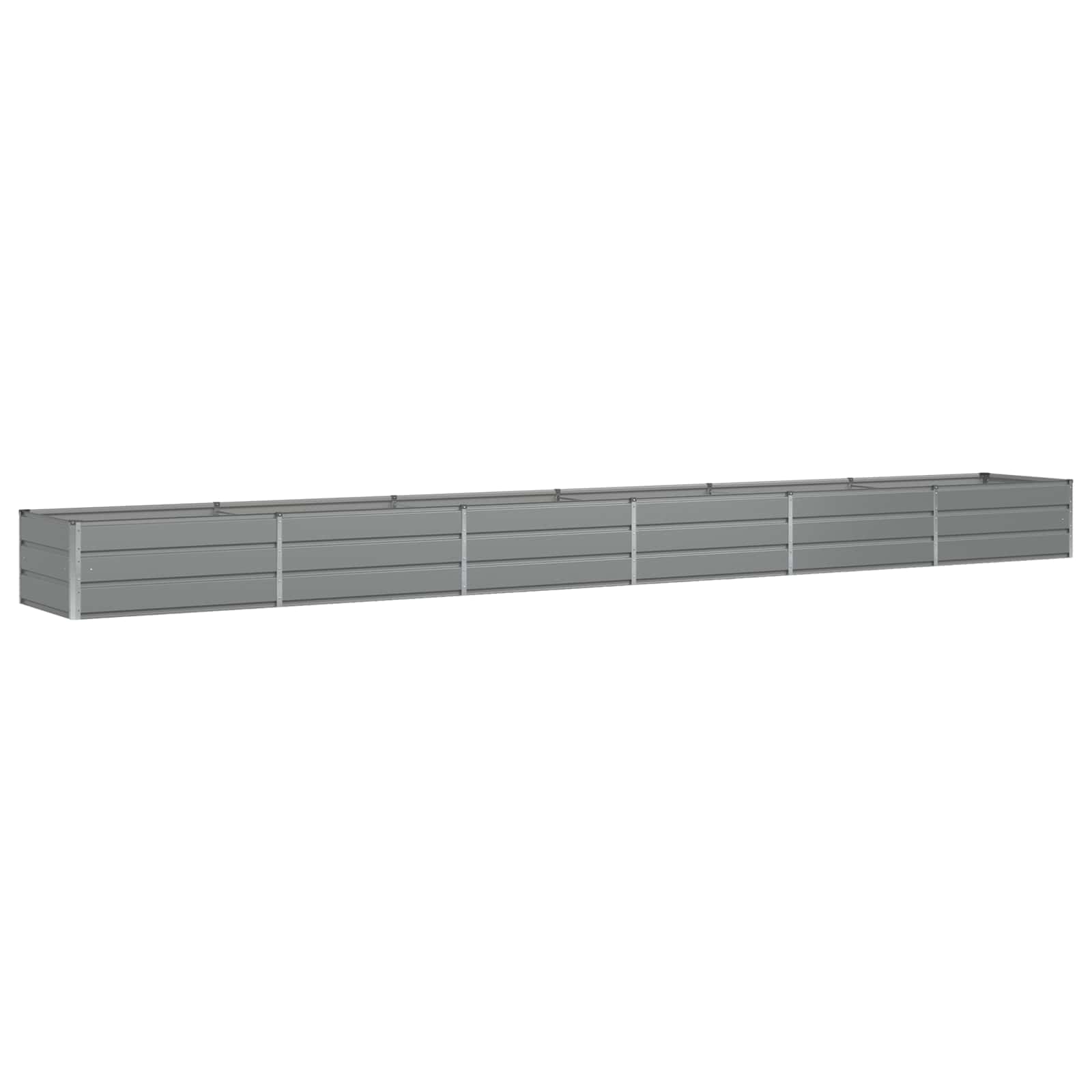 Vidaxx jardinière gris clair 600 x 80 x 45 cm acier