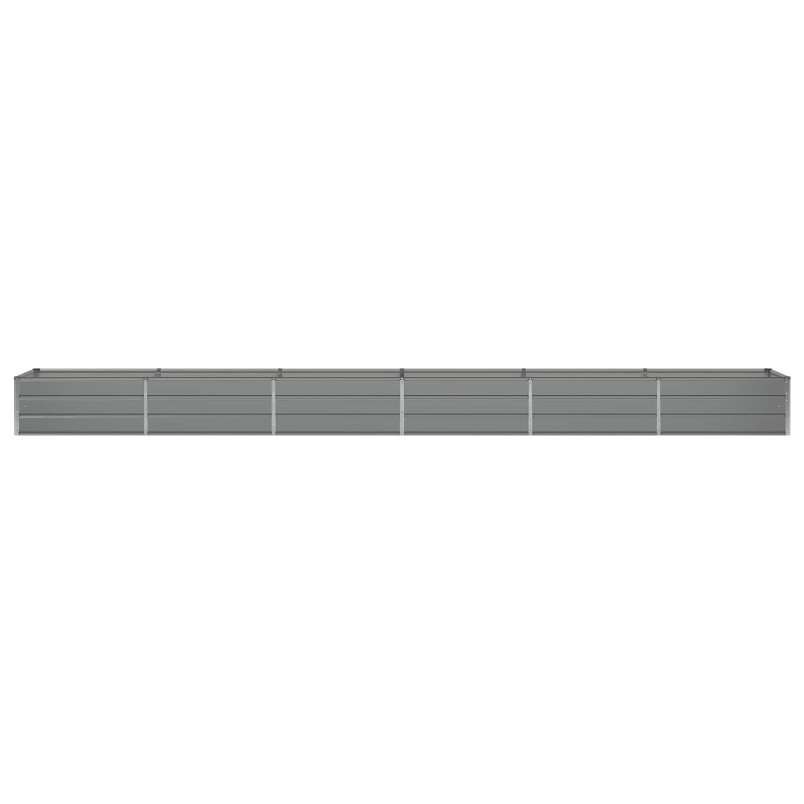 Vidaxx jardinière gris clair 600 x 80 x 45 cm acier