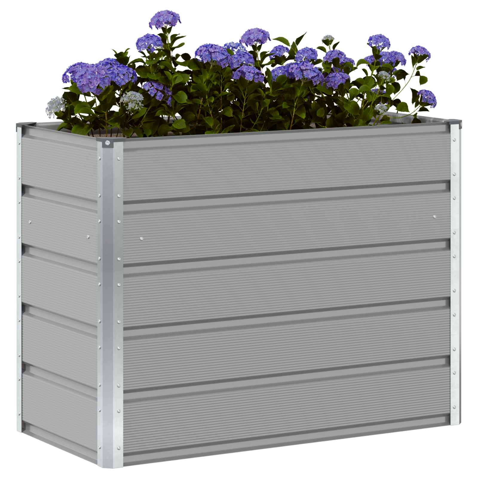 Vidaxx jardinière gris clair 480 x 50 x 45 cm acier galvanisé