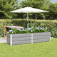 Vidaxx jardinière gris clair 480 x 50 x 45 cm acier galvanisé