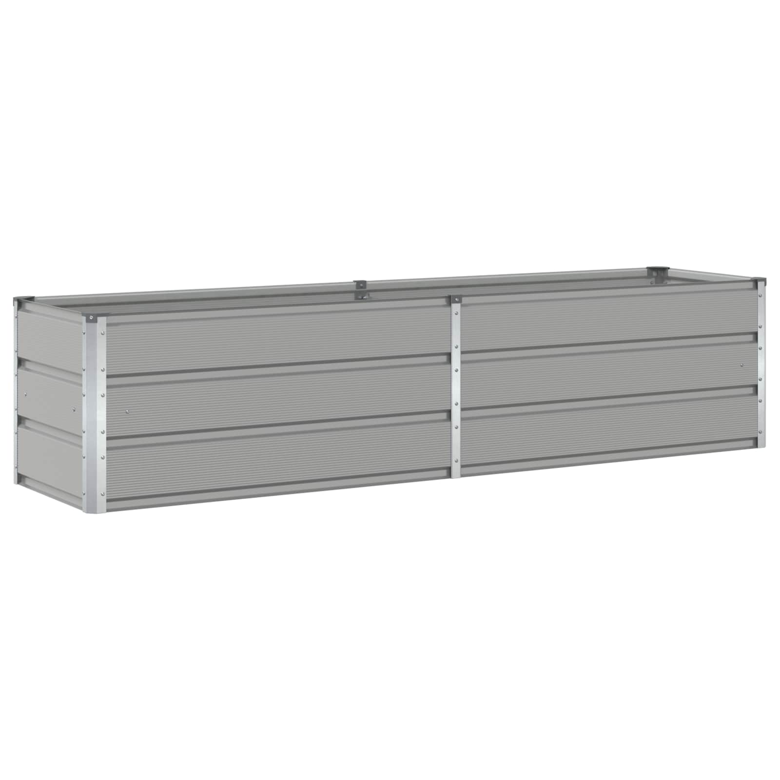 Vidaxx jardinière gris clair 480 x 50 x 45 cm acier galvanisé