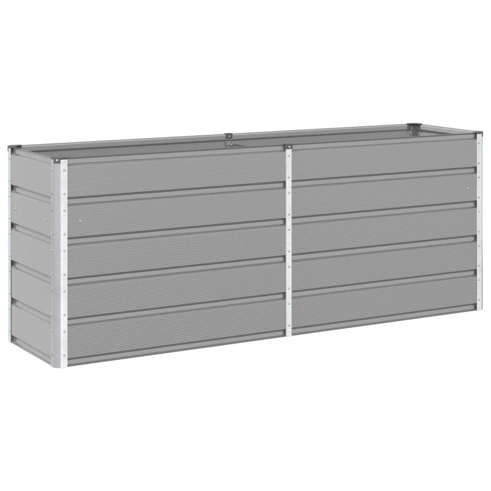 Vidaxx jardinière gris clair 480 x 50 x 45 cm acier galvanisé