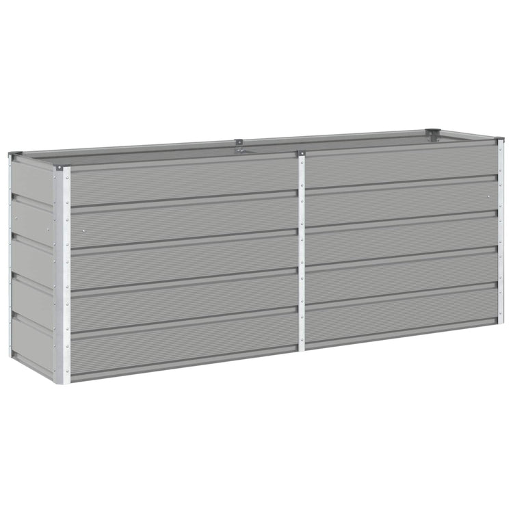 Vidaxx jardinière gris clair 480 x 50 x 45 cm acier galvanisé