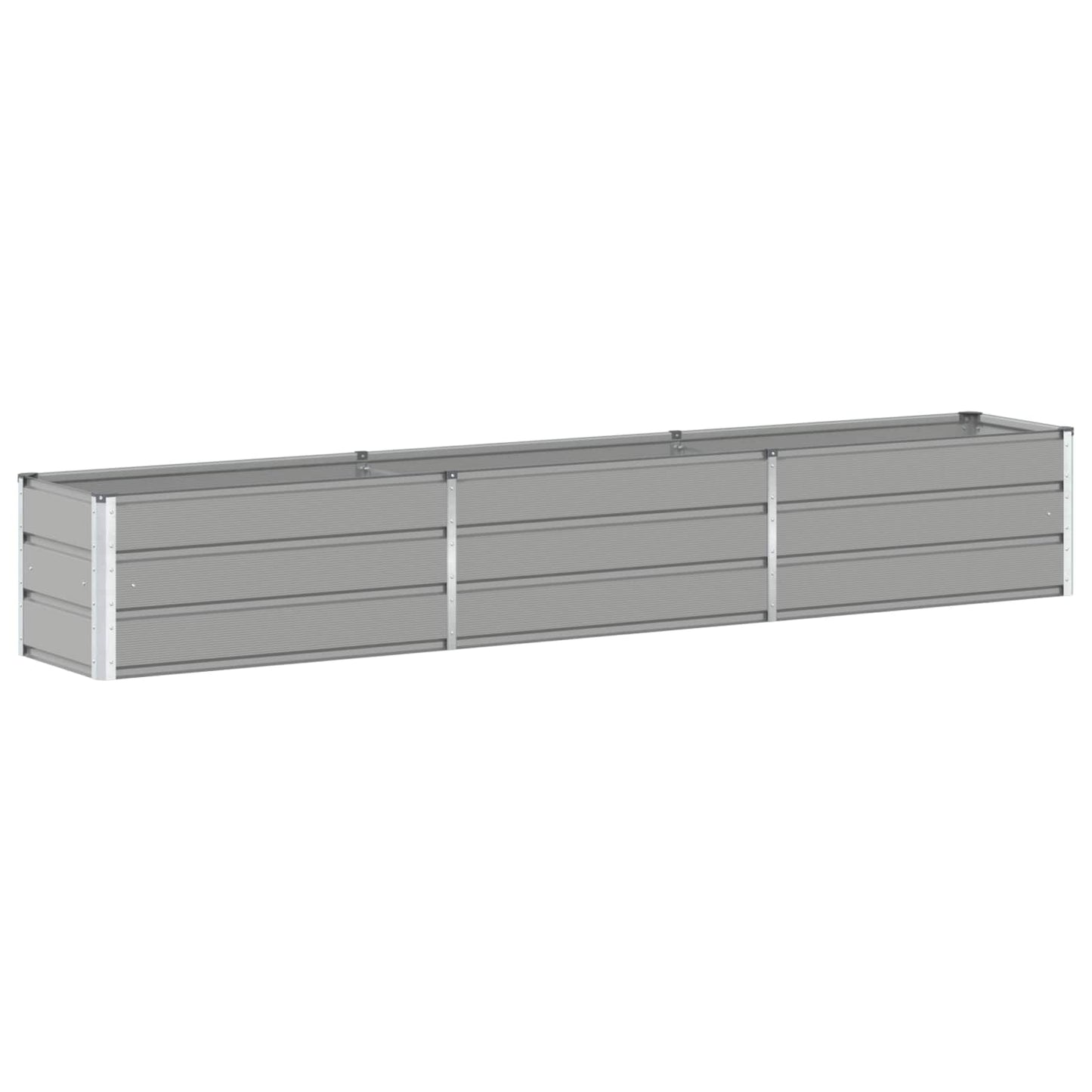 Vidaxx jardinière gris clair 480 x 50 x 45 cm acier galvanisé