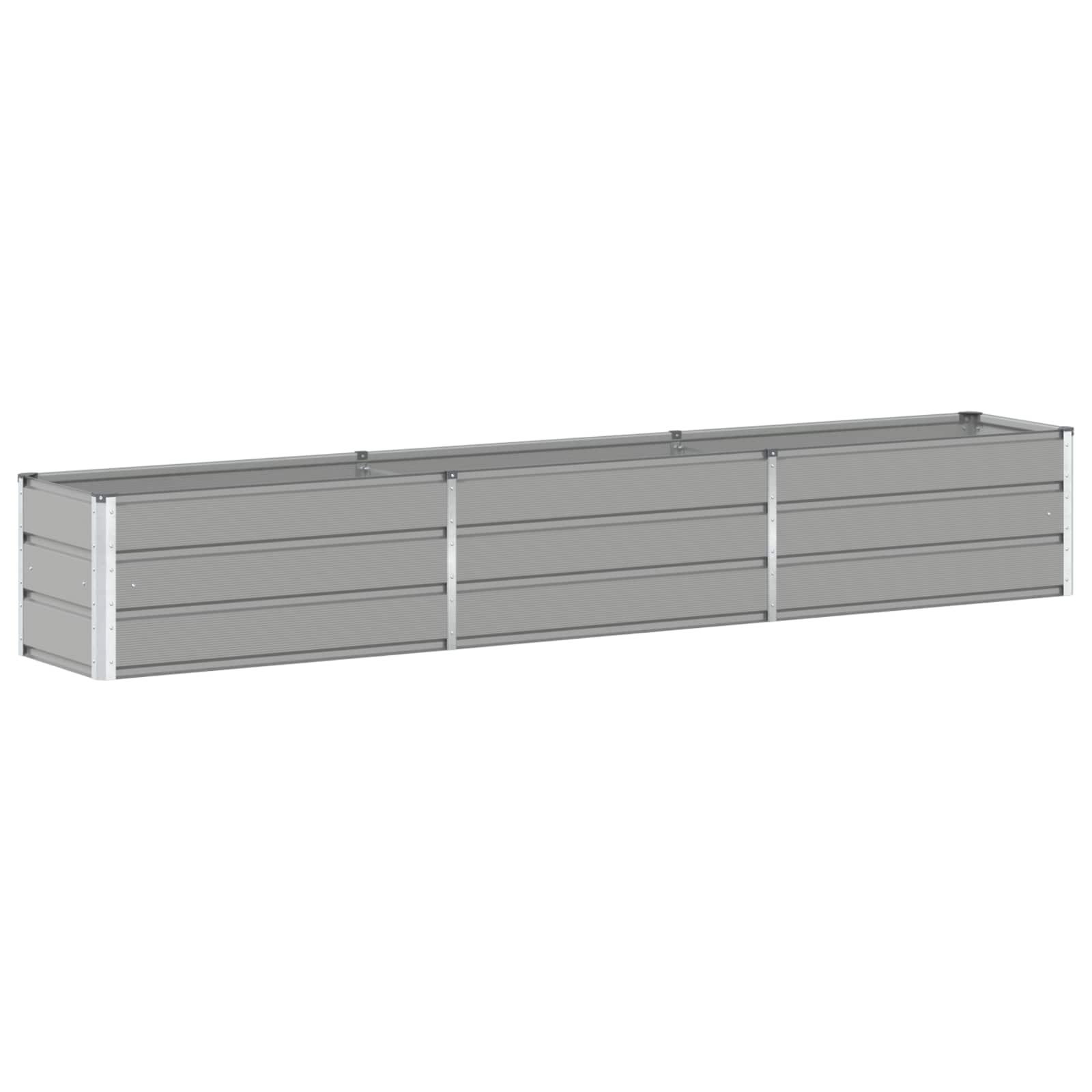Vidaxx jardinière gris clair 480 x 50 x 45 cm acier galvanisé
