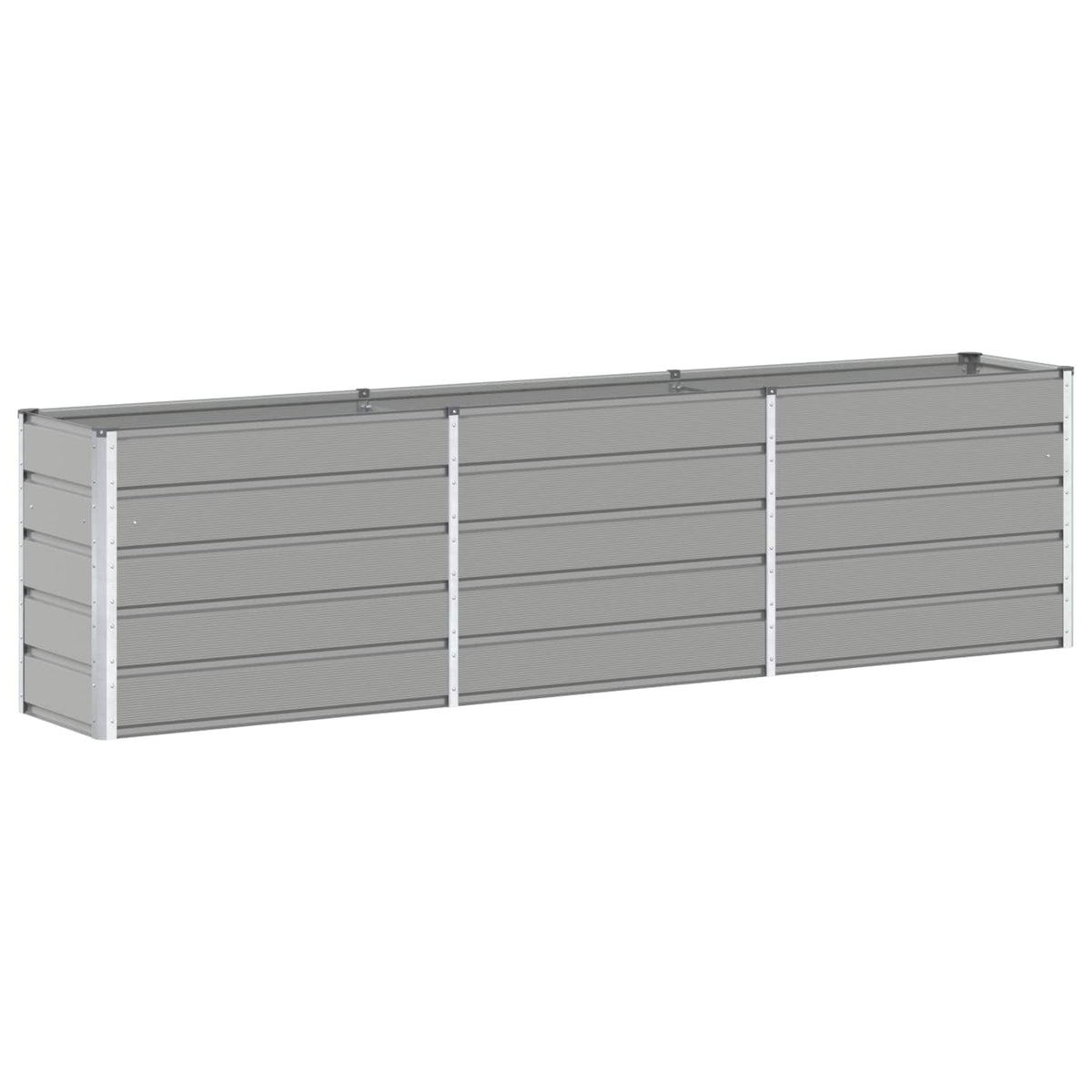 Vidaxx jardinière gris clair 480 x 50 x 45 cm acier galvanisé