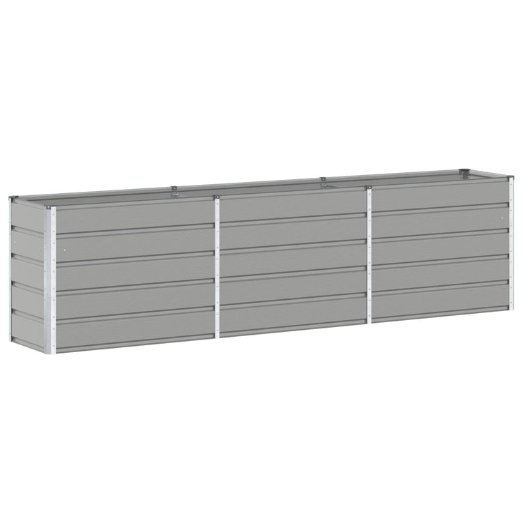 Vidaxx jardinière gris clair 480 x 50 x 45 cm acier galvanisé