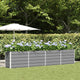 Vidaxx jardinière gris clair 480 x 50 x 45 cm acier galvanisé