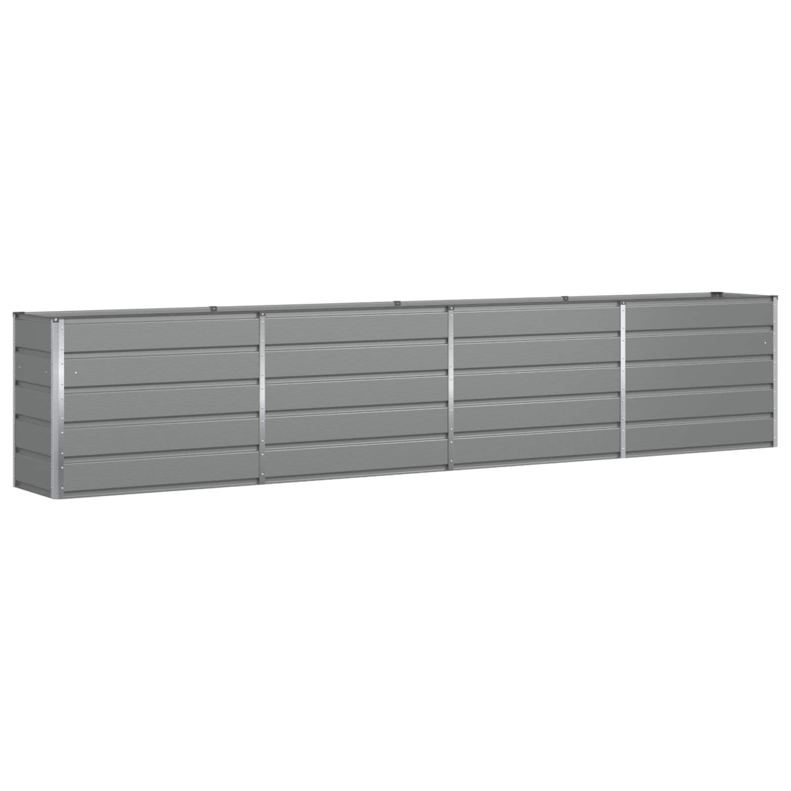 Vidaxx jardinière gris clair 480 x 50 x 45 cm acier galvanisé