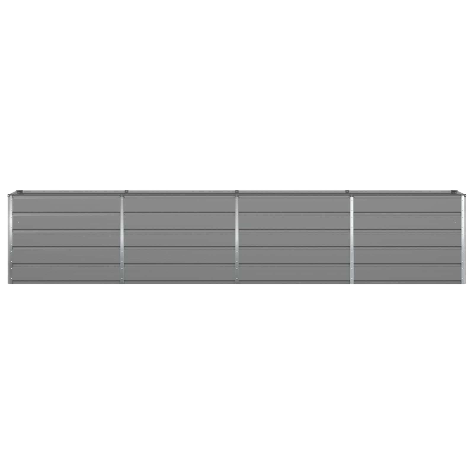 Vidaxx jardinière gris clair 480 x 50 x 45 cm acier galvanisé