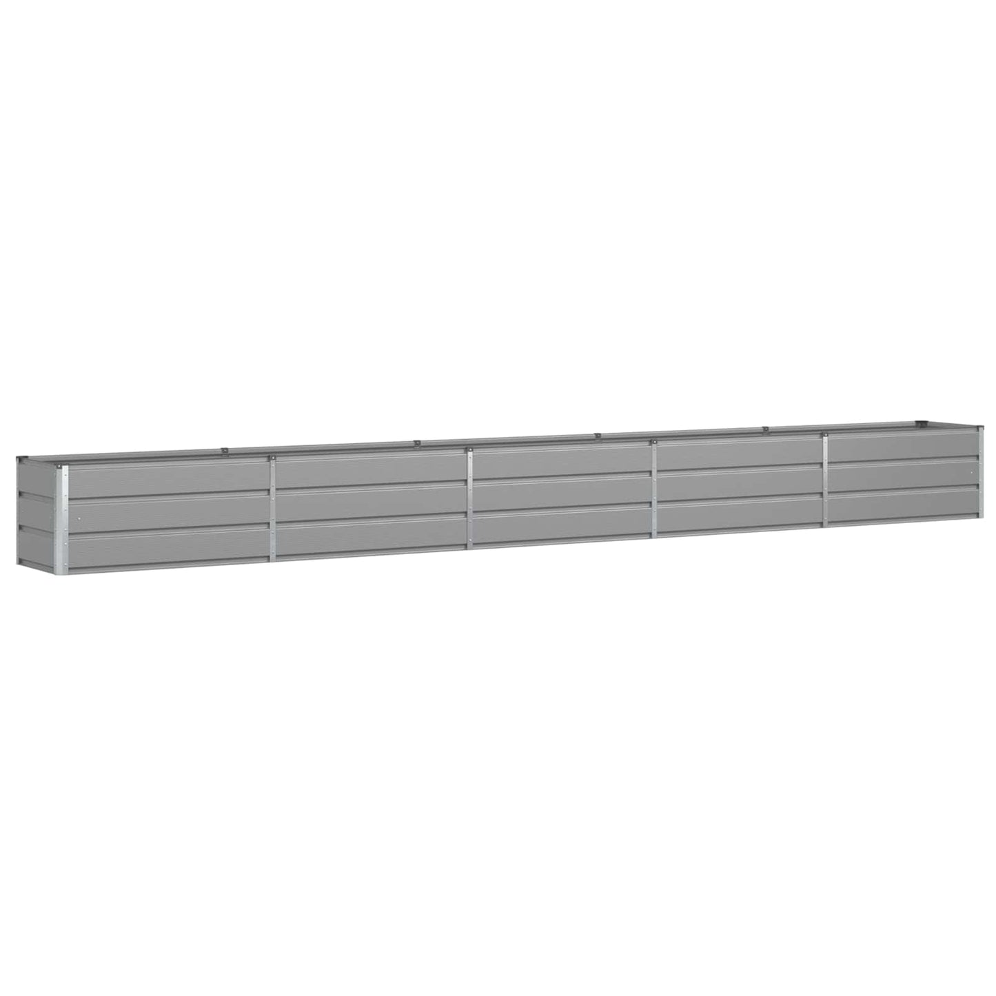 Vidaxx jardinière gris clair 480 x 50 x 45 cm acier galvanisé