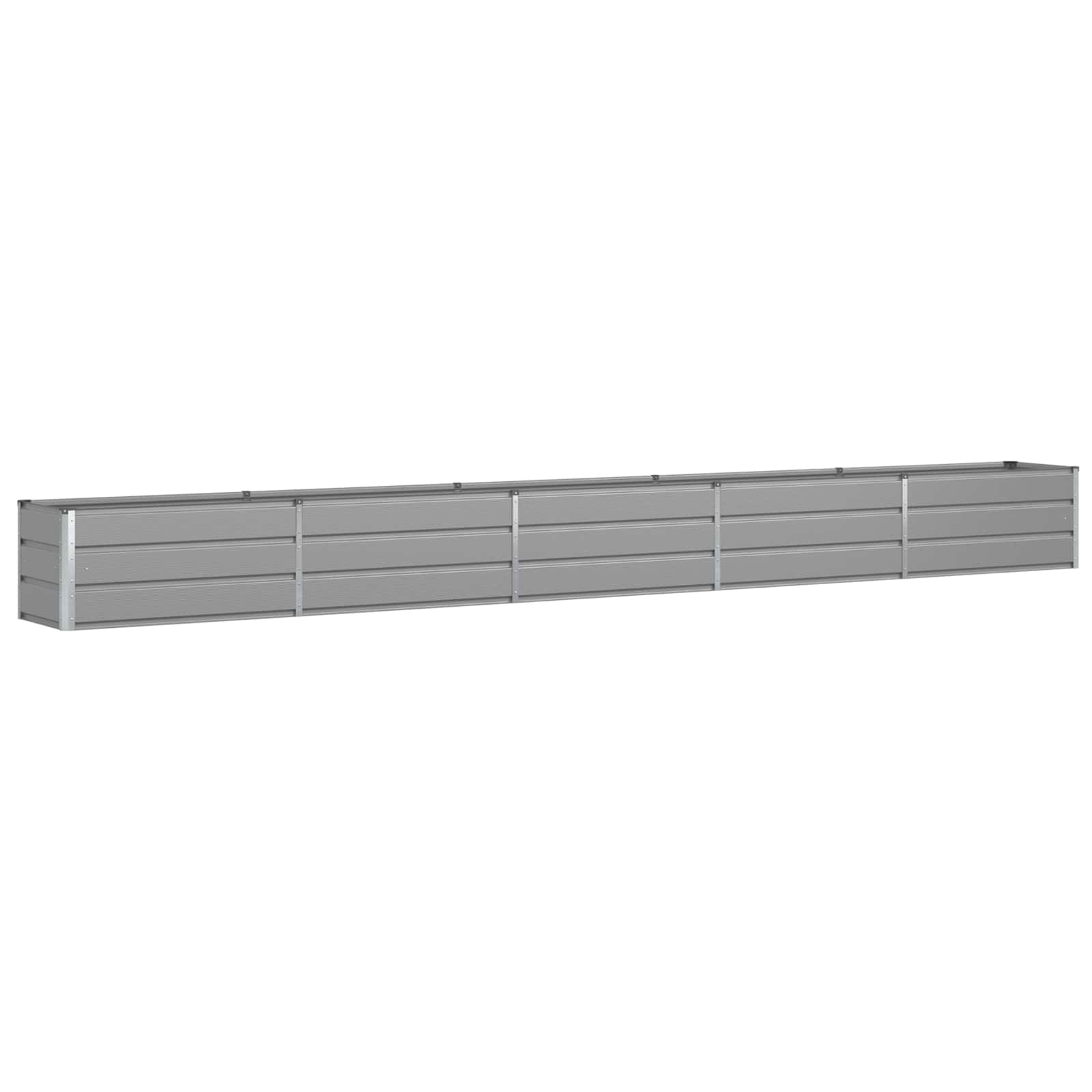 Vidaxx jardinière gris clair 480 x 50 x 45 cm acier galvanisé