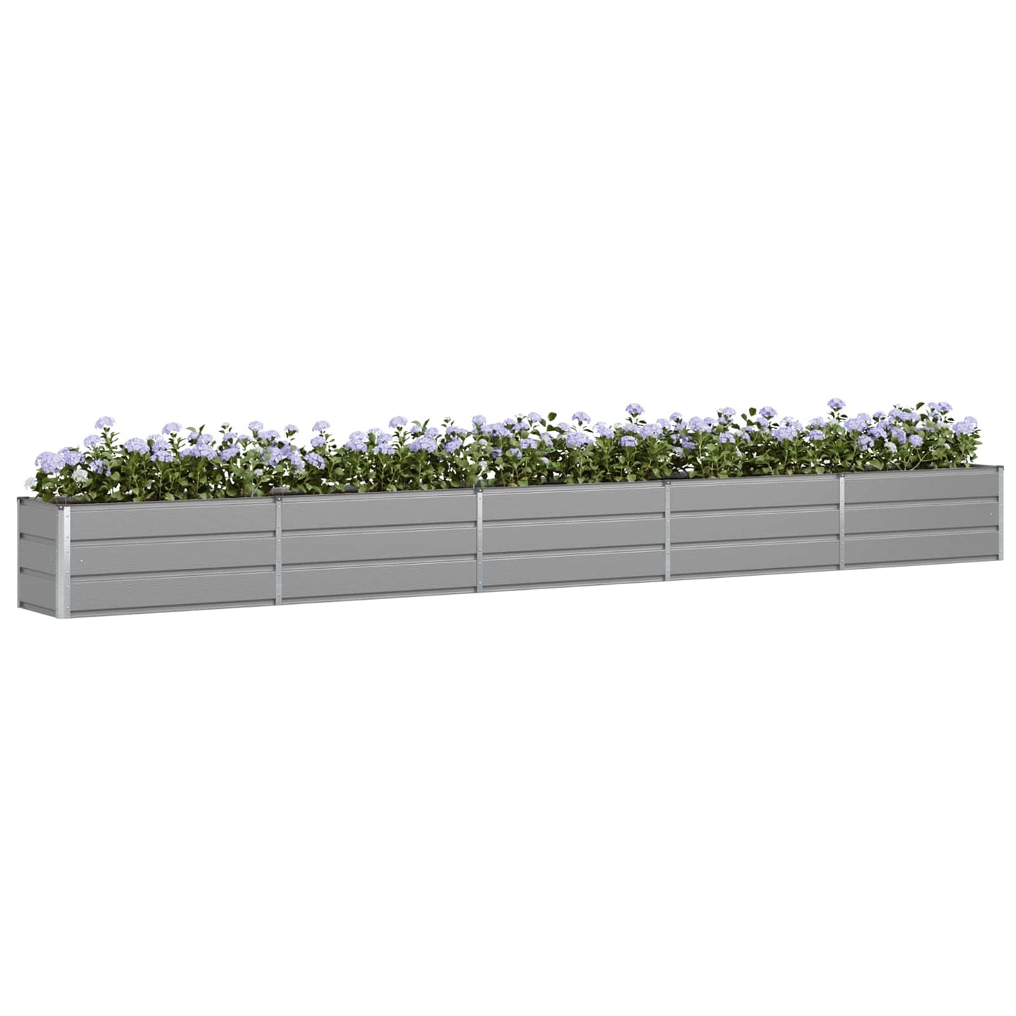 Vidaxx jardinière gris clair 480 x 50 x 45 cm acier galvanisé