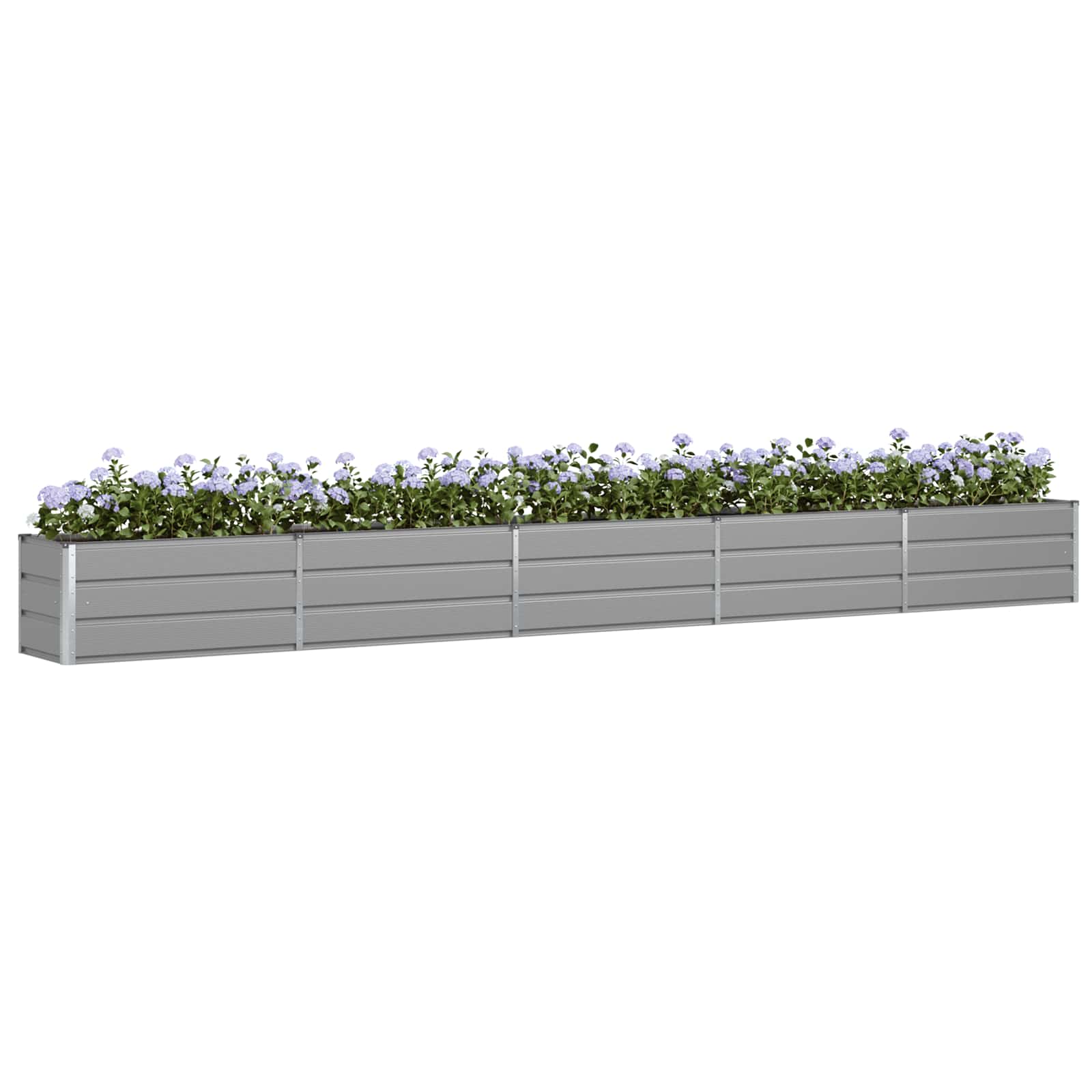 Vidaxx jardinière gris clair 480 x 50 x 45 cm acier galvanisé
