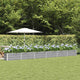Vidaxx jardinière gris clair 480 x 50 x 45 cm acier galvanisé